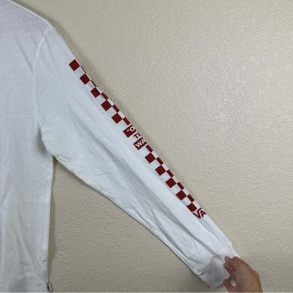 Vans Off the Wall Check Check Long Sleeve Shirt Size Small Women - Picture 3 of 10